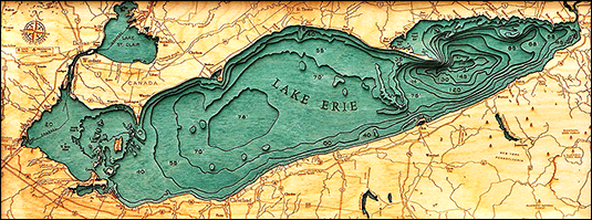 Depth Map of Lake Erie